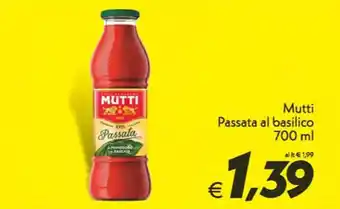 Iper Super Conveniente Mutti Passata al basilico 700 ml offerta