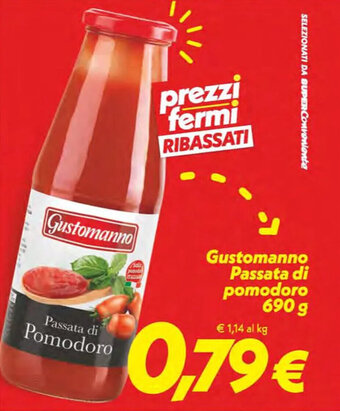 Iper Super Conveniente Gustomanno Passata di pomodoro 690 g offerta