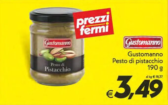 Iper Super Conveniente Gustomanno Pesto di pistacchio 190 g offerta