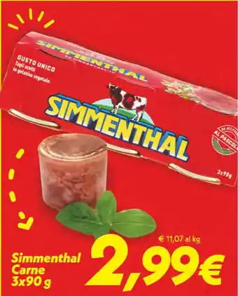 Iper Super Conveniente Simmenthal Carne 3x90g offerta