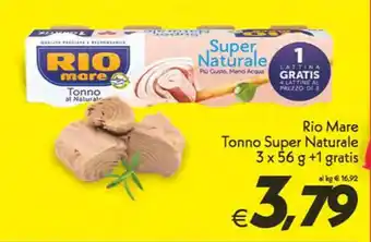 Rio Mare Tonno Super Naturale 3 x 56 g +1 gratis