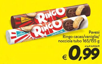 Pavesi Ringo cacao/vaniglia/ nocciola tubo 165/155 g