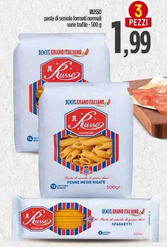 Ciro Amodio RUSSO pasta di semola formati normali varie trafile-500 g offerta