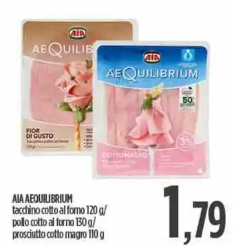 Ciro Amodio AIA AEQUILIBRIUM tacchino cotto al forno 120 g offerta