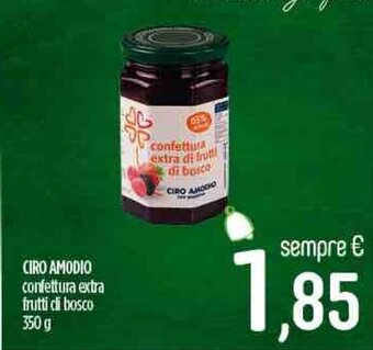 Ciro Amodio CIRO AMODIO confettura extra frutti di bosco 350 g offerta
