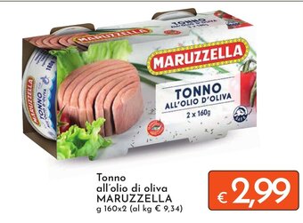 Eurospesa Tonno all'olio di oliva MARUZZELLA g 160x2 offerta