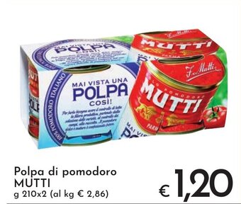 Polpa di pomodoro MUTTI g 210x2