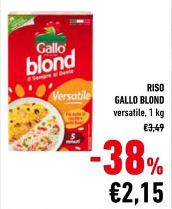 Conad RISO GALLO BLOND versatile, 1 kg offerta