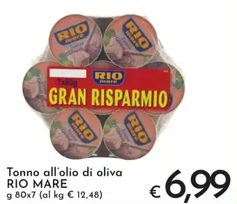Eurospesa Tonno all'olio di oliva RIO MARE g 80x7 offerta