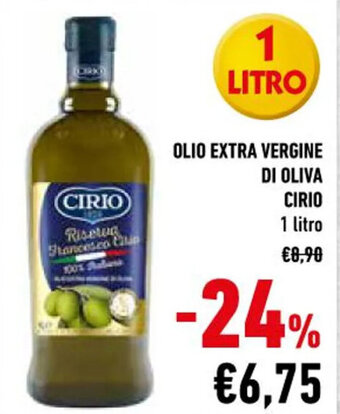 Conad OLIO EXTRA VERGINE DI OLIVA CIRIO 1 litro offerta