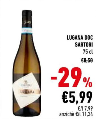 Conad LUGANA DOC SARTORI 75 cl offerta