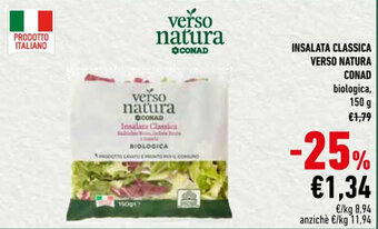 Conad INSALATA CLASSICA VERSO NATURA CONAD biologica, 150 g offerta