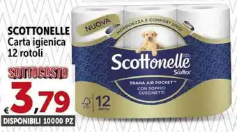 Carrefour Market SCOTTONELLE Carta igienica 12 rotoli offerta