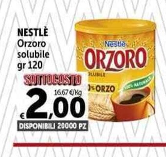 Carrefour Market NESTLÈ Orzoro solubile gr 120 offerta