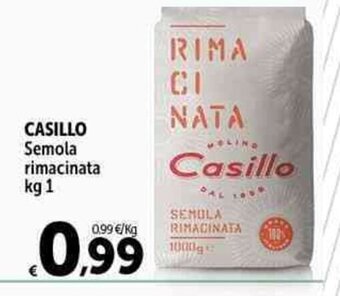 Carrefour Market CASILLO Semola rimacinata kg 1 offerta