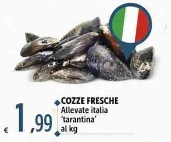 Carrefour Market COZZE FRESCHE Allevate italia 'tarantina' al kg offerta