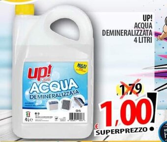 Il Genio Supermercato UP! ACQUA DEMINERALIZZATA 4 LITRI offerta
