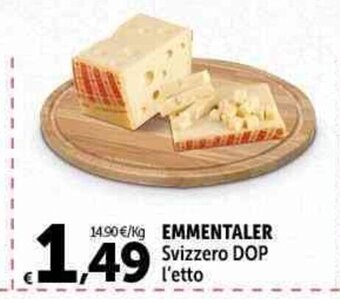 EMMENTALER Svizzero DOP l'etto