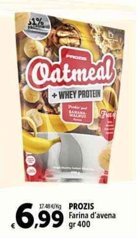 Carrefour Market PROZIS Farina d'avena gr 400 offerta