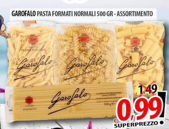 Il Genio Supermercato GAROFALO PASTA FORMATI NORMALI 500 GR - ASSORTIMENTO offerta