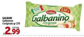 Carrefour Market GALBANI Galbanino l'originale gr 270 offerta
