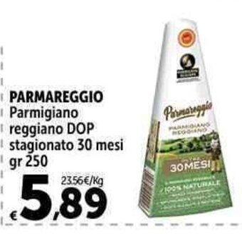 Carrefour Market PARMAREGGIO Parmigiano reggiano DOP stagionato 30 mesi gr 250 offerta