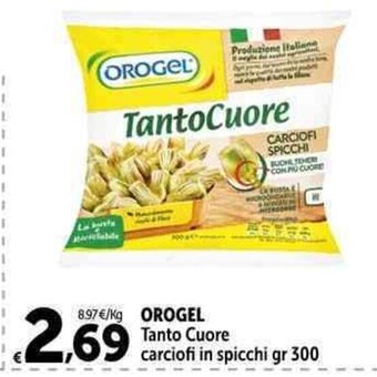 Carrefour Market OROGEL Tanto Cuore carciofi in spicchi gr 300 offerta