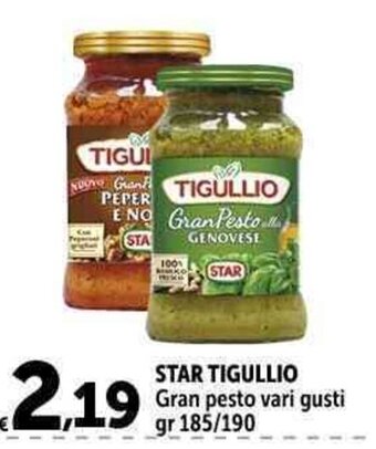 Carrefour Market STAR TIGULLIO Gran pesto vari gusti gr 185/190 offerta