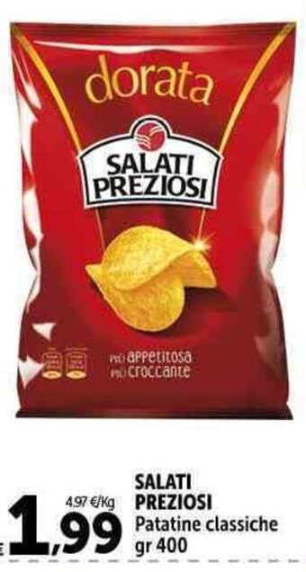 Carrefour Market SALATI PREZIOSI Patatine classiche gr 400 offerta