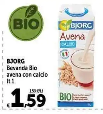 Carrefour Market BJORG Bevanda Bio avena con calcio It 1 offerta