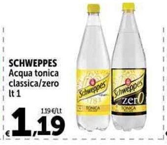 Carrefour Market SCHWEPPES Acqua tonica classica/zero It 1 offerta