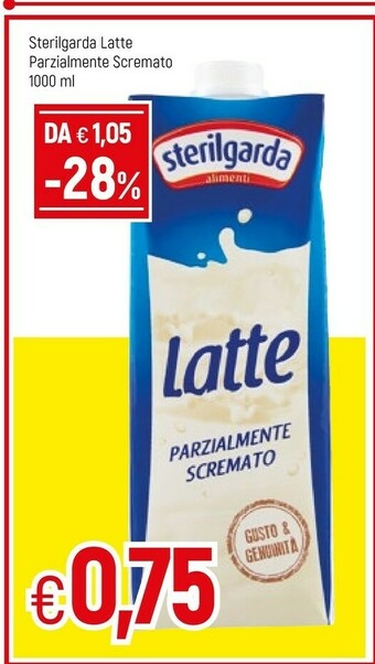 Famila Sterilgarda Latte Parzialmente Scremato 1000 G(ml) offerta