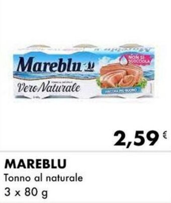 Iper Tosano MAREBLU Tonno al naturale 3 x 80 g offerta