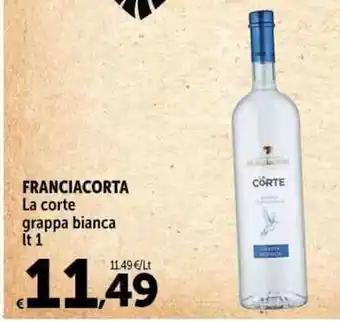 Carrefour Market FRANCIACORTA La corte grappa bianca It 1 offerta
