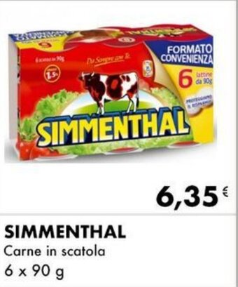 Iper Tosano SIMMENTHAL Carne in scatola 6 x 90 g offerta