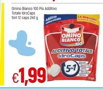Famila Omino Bianco 100 Piu Additivo Totale Idrocaps 5in 1 240g offerta