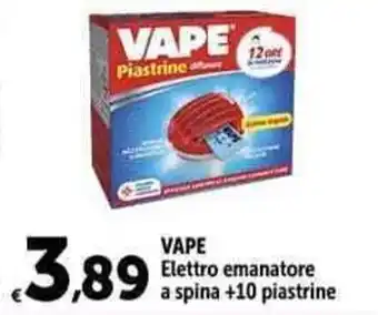Carrefour Market VAPE Elettro emanatore a spina +10 piastrine offerta