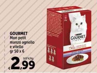 Carrefour Market GOURMET Mon petit manzo agnello e vitello gr 50 x 6 offerta