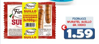 FIORUCCI WURSTEL SUILLO GR.100X3