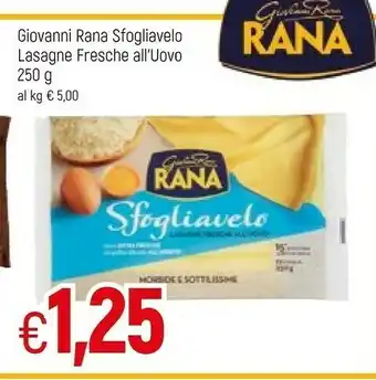 Famila Giovanni Rana Sfogliavelo Lasagne Fresche All'uovo offerta