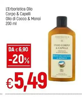 Famila L'erboristica Olio Corpo & Capelli Olio Di Cocco & Monoi offerta