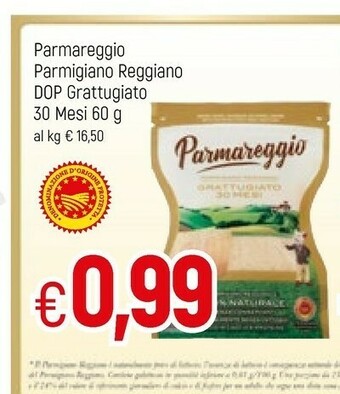Famila Parmareggio Parmigiano Reggiano 30 Mesi Grattugiato 60 G(ml) offerta