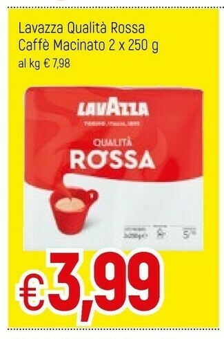 Famila Lavazza Qualita Rossa Caffe Macinato offerta