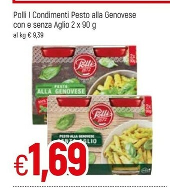 Famila Polli I Condimenti Pesto Alla Genovese Con E Senza Aglio offerta