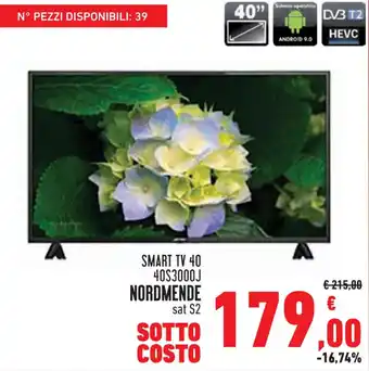 SMART TV 40 40S3000J NORDMENDE sat S2