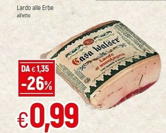 Famila Lardo Alle Erbe offerta