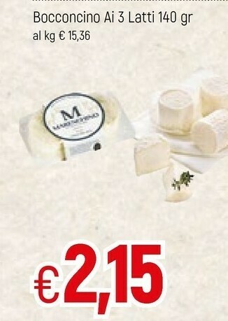 Bocconcino Ai 3 Latti