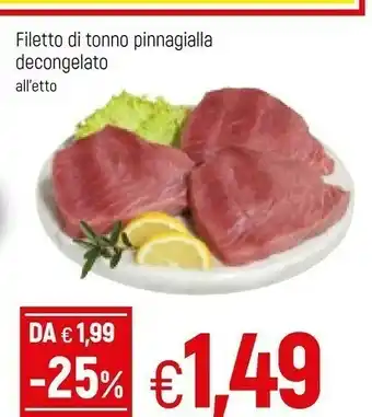 Famila Filetto Di Tonno Pinnagialla offerta