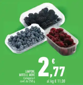 LAMPONI, MIRTILLI, MORÉ 250 g