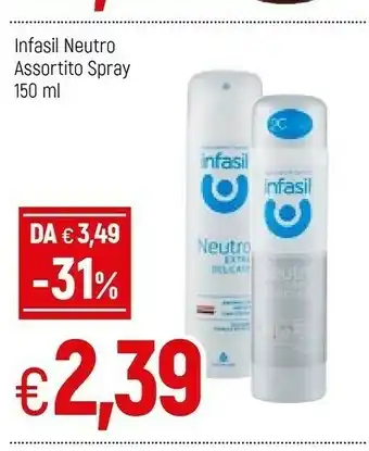 Famila Infasil Neutro Spray offerta